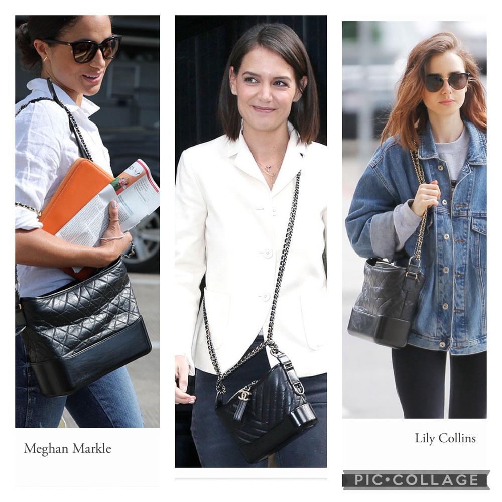 Final Price Chanel Gabrielle Hobo Medium Bag 3 Tone Crossbody Chain Black $5400